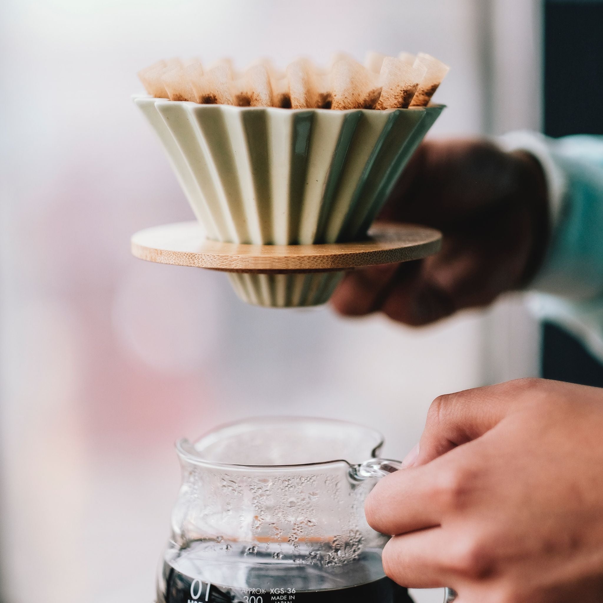 Dripper Holder Origami Holz