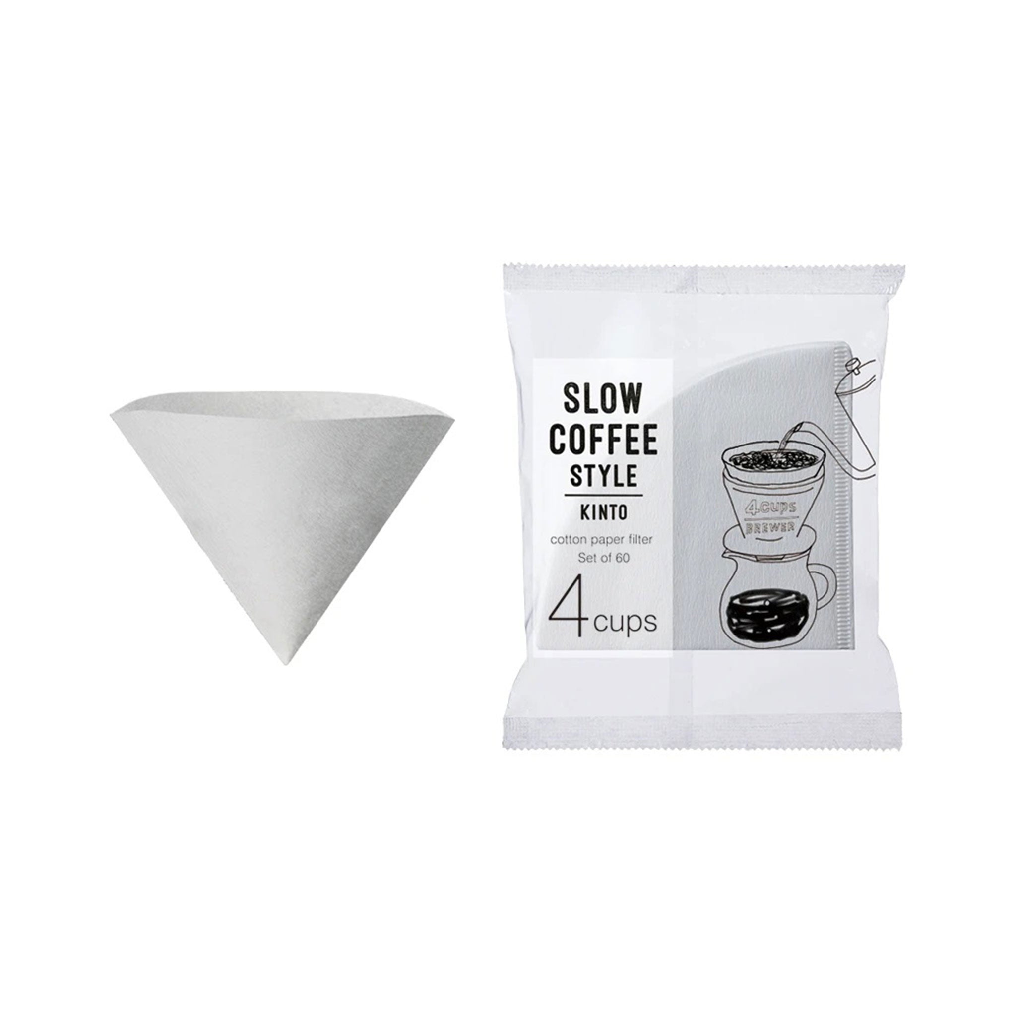 Kaffeefilter Baumwollpapier 4 Tassen